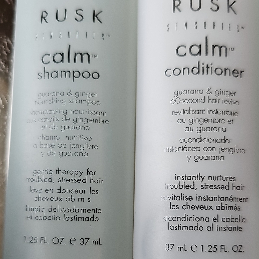 New Rusk Sensories Calm Shampoo, Conditioner, Body Wash, & Lotion Travel Set - Picture 4 of 5